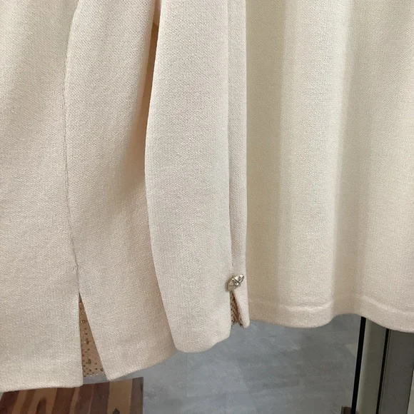 St. John Evening by Marie Gray Cream Evening Blazer - Picture 4 of 11